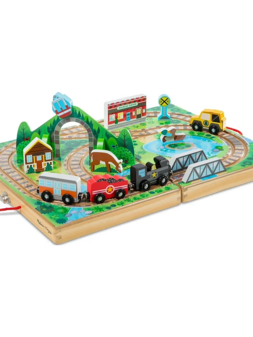 Take-Along Railroad Train Set - Melissa and Doug